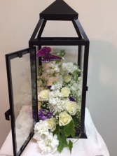 Quiet Tribute Floral Lantern Sympathy Flowers