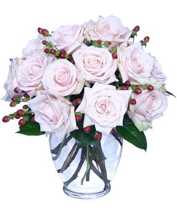 Rare Beauty Bouquet of Pale Pink Roses in Gig Harbor, WA | GIG HARBOR FLORIST TM- FLOWERS BY THE BAY LLC