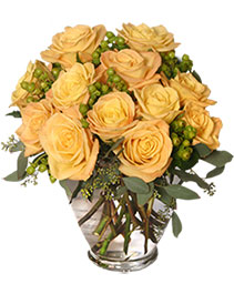 Cool Yellow Sunrise Yellow Roses Bouquet