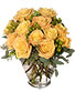 Cool Yellow Sunrise Yellow Roses Bouquet