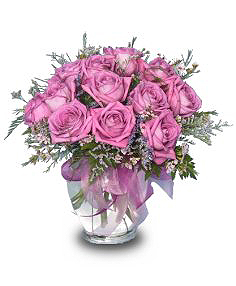 ROMANTIC STYLE ROSES Mauve Roses Arrangement