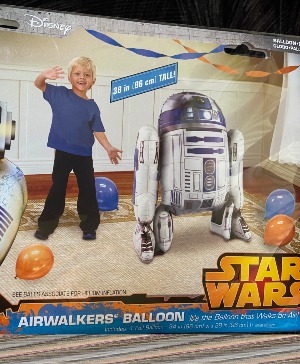 R2-D2 airwalker great for any STARWARS fan airfilled airwalker great for any space lover or starwars fan
