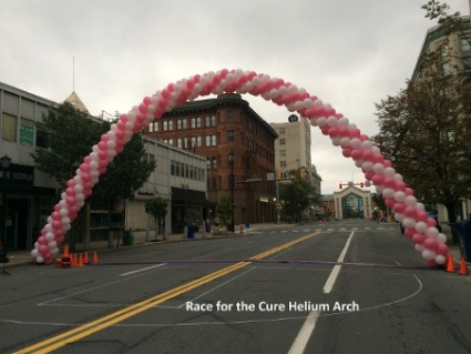 Race For The Cure  Helium Arch. 