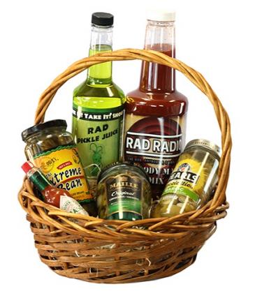 RAD Radio Bloody Mary Basket  in Grass Valley, CA | FOREVER YOURS FLOWERS & GIFTS