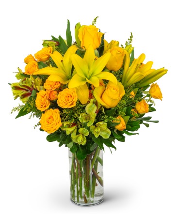 Radiant Dawn Flower Arrangement in Nevada, IA | Flower Bed Radiant Dawn Flower Arrangement in Nevada, IA | Flower Bed