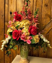 Radiant Pink Silk Arrangement