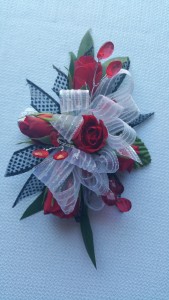RADIANT RED CORSAGE 