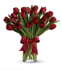 Radiant Red Tulips Bouquet
