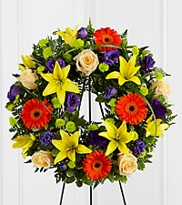 Radiant Rememberance Sympathy Wreath