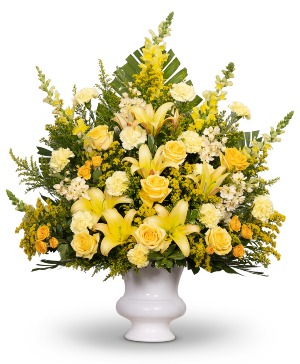 Radiant Remembrance Urn Sympathy Arrangement