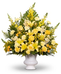 Radiant Remembrance Urn Sympathy Arrangement