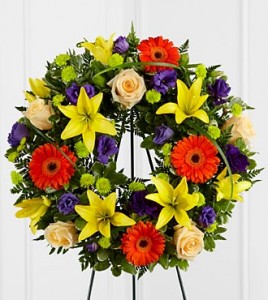 Radiant Remembrance™ Wreath Symphaty flowers