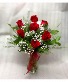 Radiant Ruby Roses Vase arrangement.