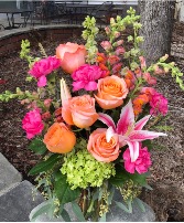 Radiant Sunset Stems Vased Arrangement