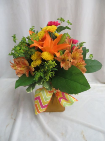 Radiant Sunshine Fresh Mixed Vased Arrangement