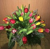 Radiant Tulips Vase of Tulips