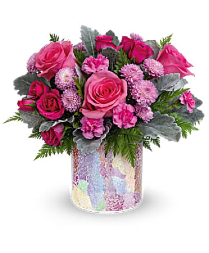Radiantly Rosy Bouquet Floral Arrangement