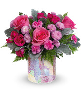 Radiantly Rosy Bouquet T23S100A by Teleflora