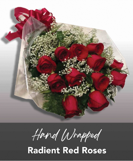 Radient Red Roses Wrapped 