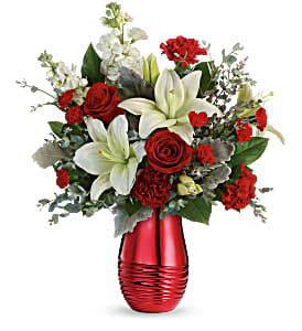 Radiantly Rouge Bouquet Teleflora