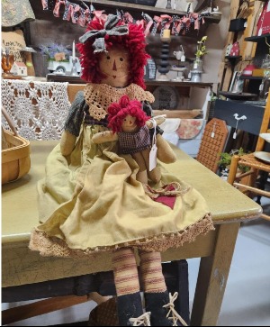 Raggedy Doll with Mini Doll 