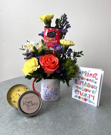 Happiest Birthday Ever! Gift Set in La Grande, OR | FITZGERALD FLOWERS
