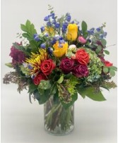 Rainbow Bright  Vase Arrangement