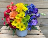 Rainbow Bright Vase Arrangement
