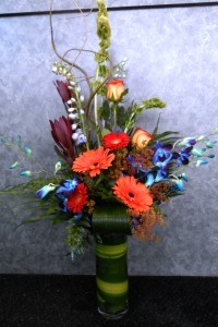 Rainbow Bright Vased Arrangement