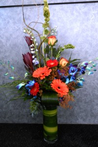 Rainbow Bright Vased Arrangement