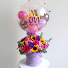 RAINBOW FLOWER BOX MODERN FLOWER BOX ARRANGEMENT