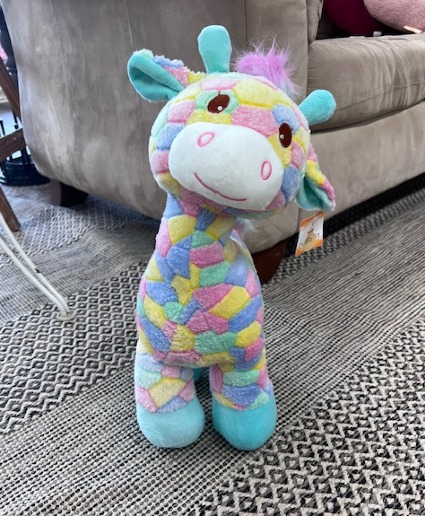 Rainbow Giraffe Plushie 