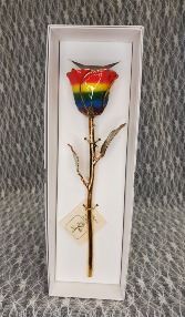 Rainbow Gold Dipped Rose 