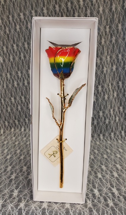 Rainbow Gold Dipped Rose 