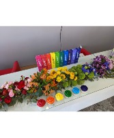 Rainbow in bloom Garland