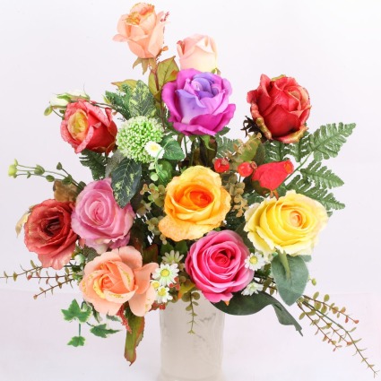 Rainbow of Color Vase Arrangement