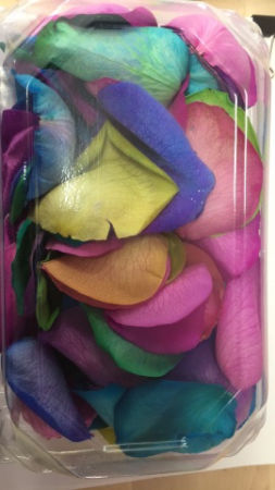 Rainbow Rose Petal Boxes