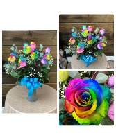 Rainbow Roses 