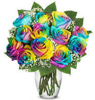 RAINBOW ROSES DZ ROSES  in Fort Worth, TX | FLORAL EFFECTS