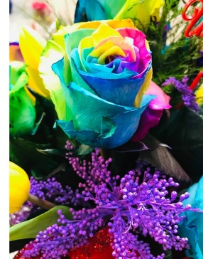 Rainbow Roses Gift item