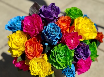 Rainbow Roses Limited Time Special in Fairview, OR | QUAD'S GARDEN - Home to Trinette's Floral Rainbow Roses Limited Time Special in Fairview, OR | QUAD'S GARDEN - Home to Trinette's Floral