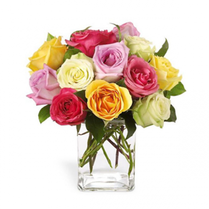 RAINBOW ROSES **LOCAL DELIVERY ONLY**