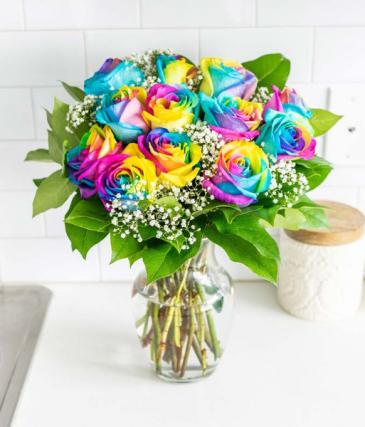 Rainbow Roses Roses  in Trumann, AR | Blossom Events & Florist