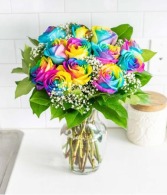 Dozen Rainbow Roses ROSES  in Jonesboro, Arkansas | Blossom Events & Florist