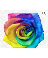 Rainbow Roses Roses available 2/11 local delivery area only