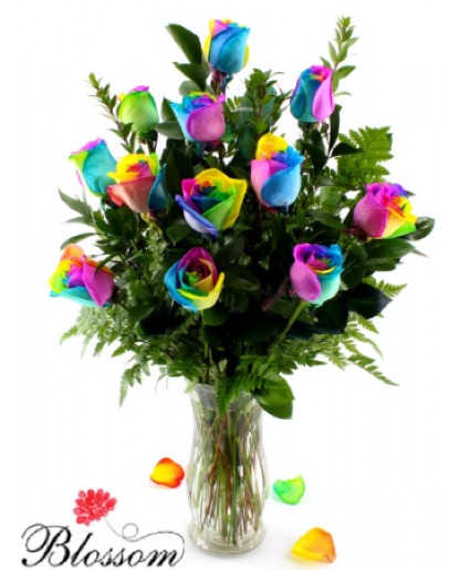 Rainbow Roses  Valentine's Day 