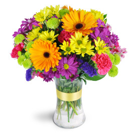 Rainbow Vase Arrangement