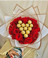 Ramo Buchon Rocher roses