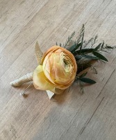 Ranunculus Boutonnniere Prom Boutonniere/Wedding