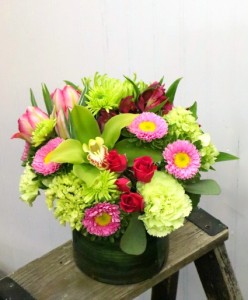 Rasberry Sorbet Vase Arrangement